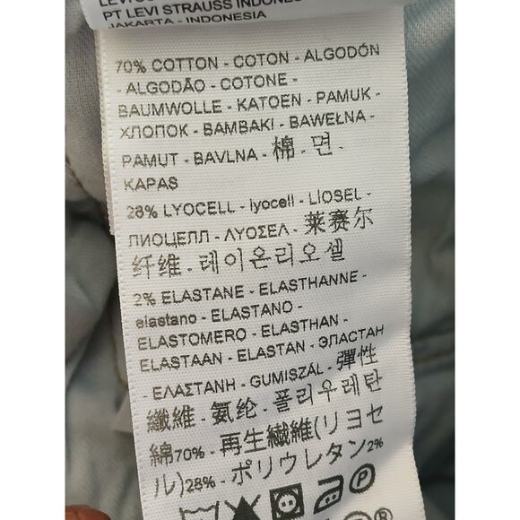 Levis 514 Jeans 36x30 Blue Light Wash Straight Leg Regular Comfortable Fit Denim - Picture 12 of 15